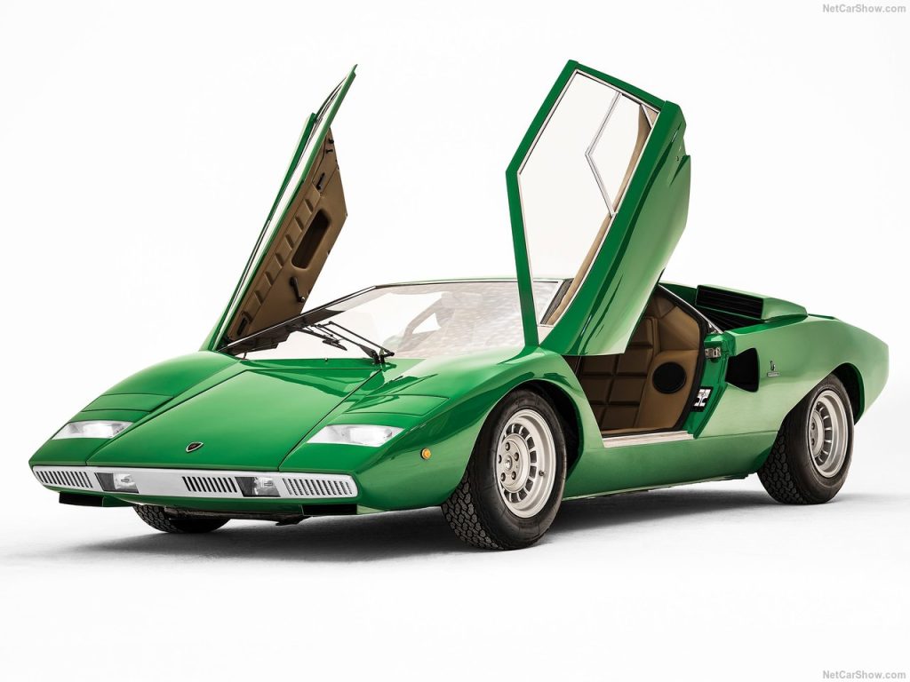 Zöld Lamborghini Countach