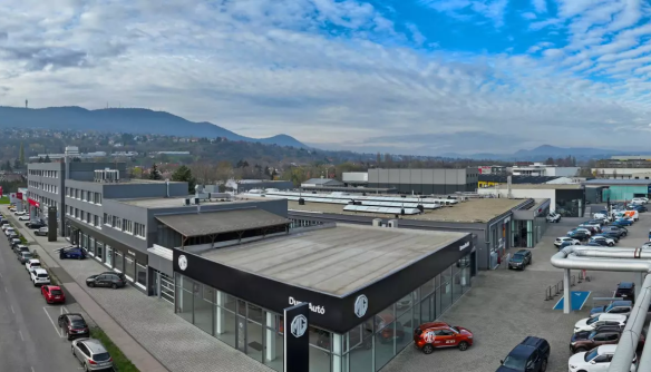 A Duna Autó Zay utcai telephelye madártávlatból