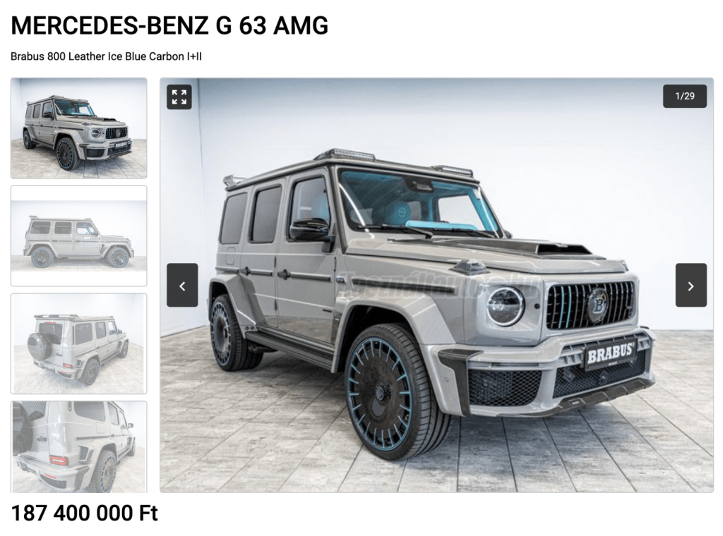 Brabus 800 Leather Ice Blue hirdetése a Használtautó.hu-n.